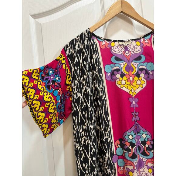 Magic Women M Bright Colorful Tassels Lightweight Kimono Night Out Beach - Picture 5 of 8